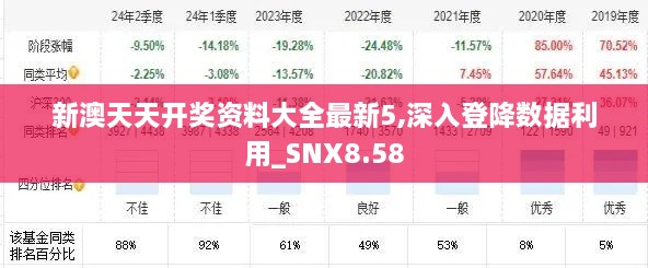 新澳天天开奖资料大全最新5,深入登降数据利用_SNX8.58