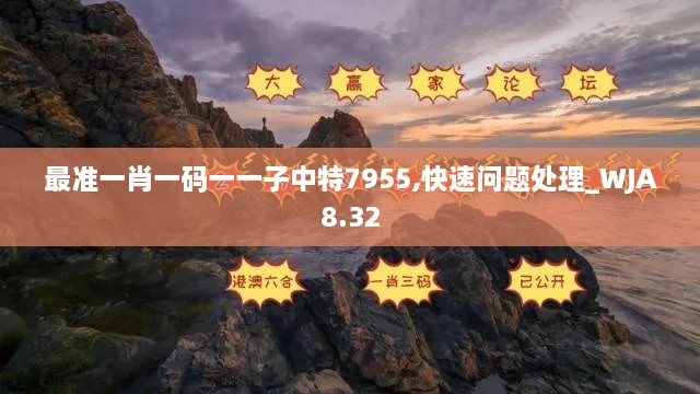 最准一肖一码一一子中特7955,快速问题处理_WJA8.32