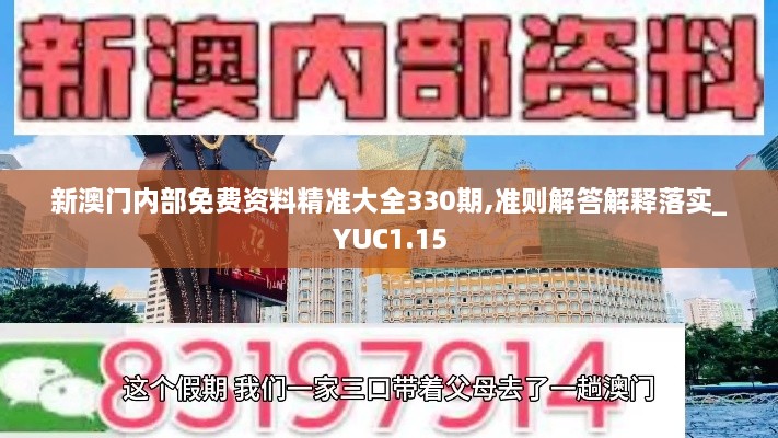 新澳门内部免费资料精准大全330期,准则解答解释落实_YUC1.15