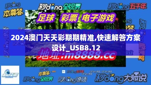 2024澳门天天彩期期精准,快速解答方案设计_USB8.12