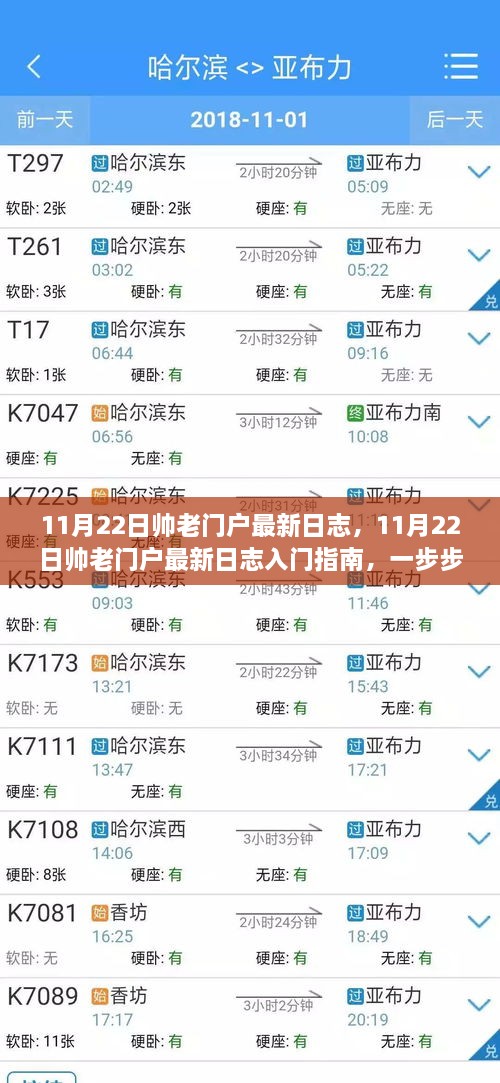 11月22日帅老门户最新日志详解，入门指南与任务完成步骤