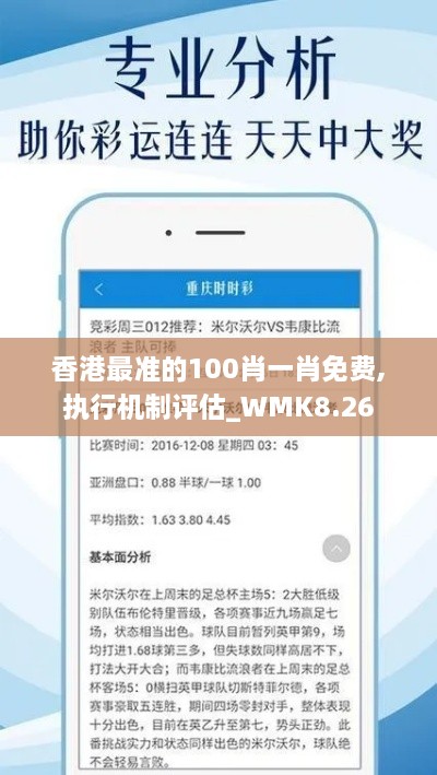 香港最准的100肖一肖免费,执行机制评估_WMK8.26