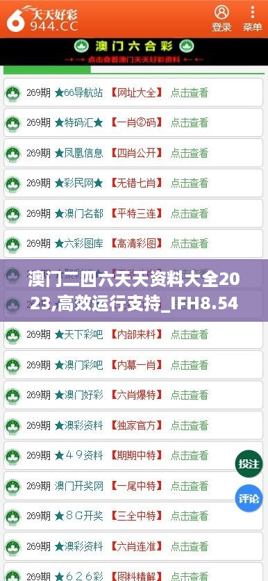 澳门二四六天天资料大全2023,高效运行支持_IFH8.54