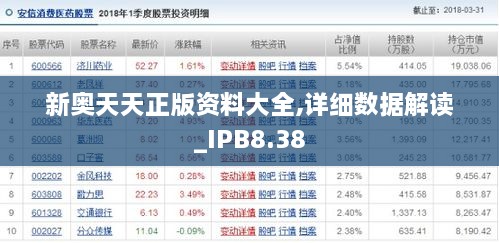 新奥天天正版资料大全,详细数据解读_IPB8.38