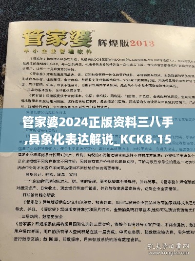 管家婆2024正版资料三八手,具象化表达解说_KCK8.15