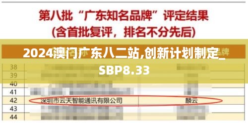 2024澳门广东八二站,创新计划制定_SBP8.33