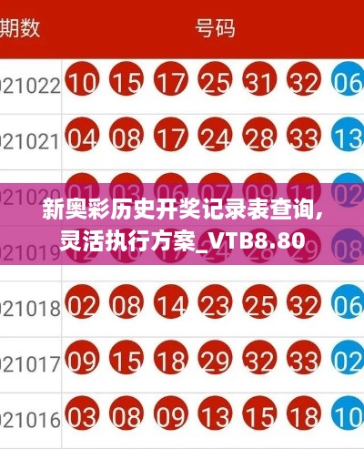 新奥彩历史开奖记录表查询,灵活执行方案_VTB8.80