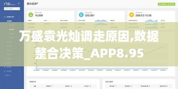 万盛袁光灿调走原因,数据整合决策_APP8.95