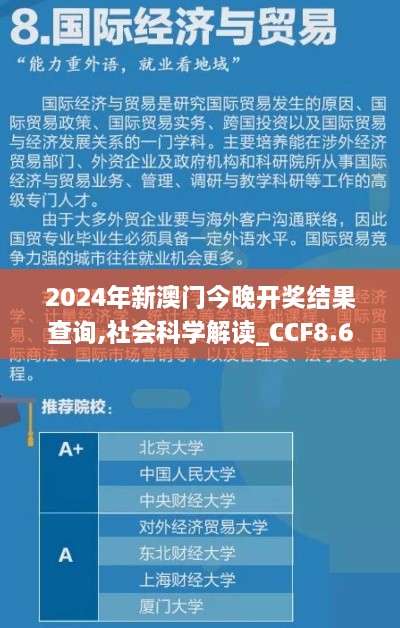 2024年新澳门今晚开奖结果查询,社会科学解读_CCF8.64