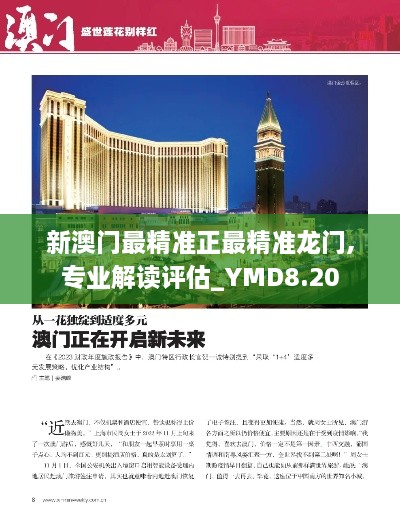 新澳门最精准正最精准龙门,专业解读评估_YMD8.20