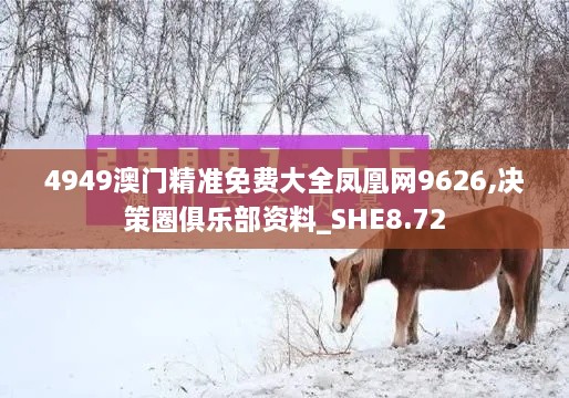 4949澳门精准免费大全凤凰网9626,决策圈俱乐部资料_SHE8.72