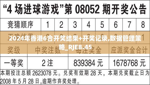 2024年香港6合开奖结果+开奖记录,数据管理策略_RJE8.45