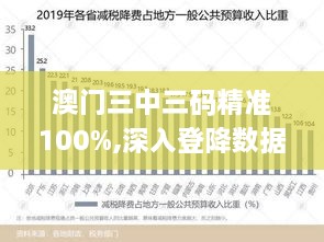 澳门三中三码精准100%,深入登降数据利用_RMF8.70