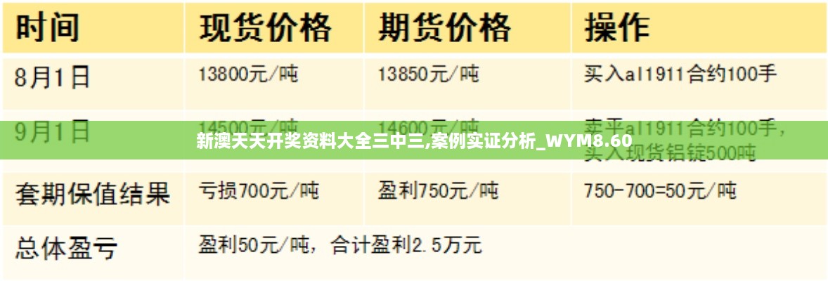 新澳天天开奖资料大全三中三,案例实证分析_WYM8.60