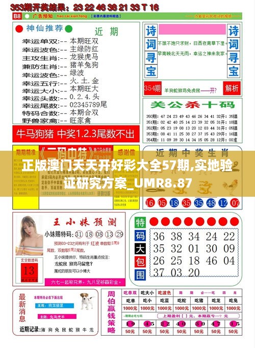 正版澳门天天开好彩大全57期,实地验证研究方案_UMR8.87