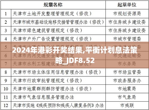 2024年港彩开奖结果,平衡计划息法策略_JDF8.52