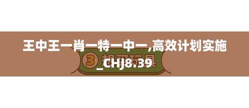 王中王一肖一特一中一,高效计划实施_CHJ8.39