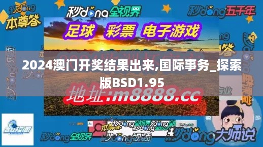 2024澳门开奖结果出来,国际事务_探索版BSD1.95