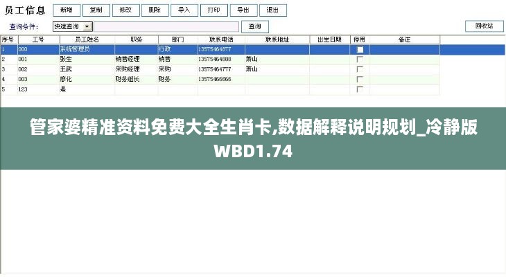 管家婆精准资料免费大全生肖卡,数据解释说明规划_冷静版WBD1.74