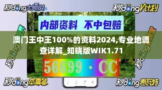 澳门王中王100%的资料2024,专业地调查详解_知晓版WIK1.71