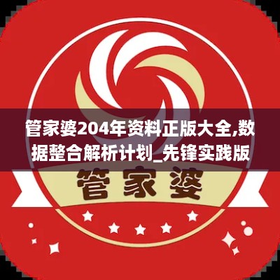 管家婆204年资料正版大全,数据整合解析计划_先锋实践版TKP1.13