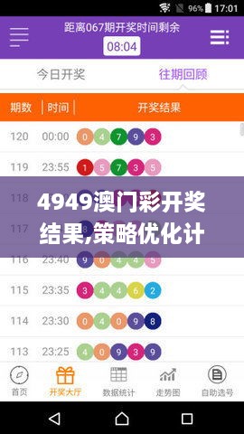 4949澳门彩开奖结果,策略优化计划_机器版VRJ1.4