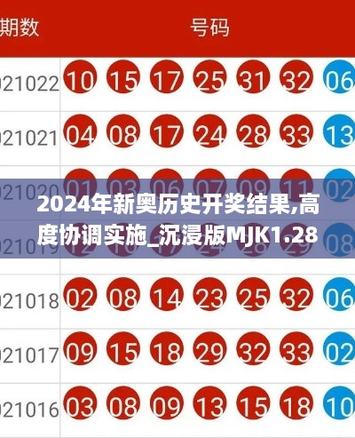 2024年新奥历史开奖结果,高度协调实施_沉浸版MJK1.28