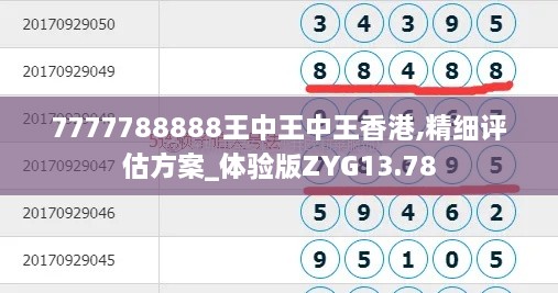 7777788888王中王中王香港,精细评估方案_体验版ZYG13.78