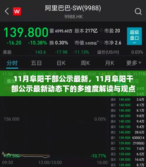 11月阜阳干部公示最新动态，多维度解读与观点碰撞