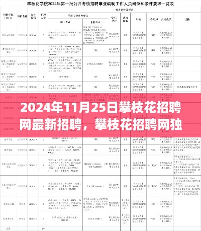 攀枝花招聘网独家爆料，最新招聘信息大揭秘（2024年11月25日）