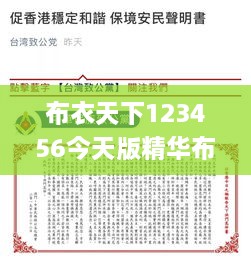 布衣天下123456今天版精华布衣图,试机号码,全面实施策略设计_外观版FZO10.50