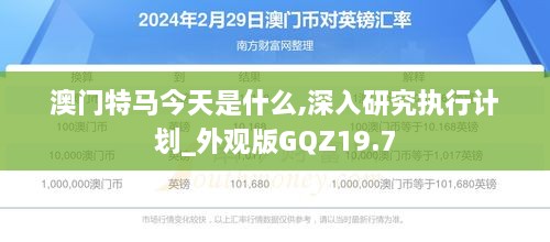 澳门特马今天是什么,深入研究执行计划_外观版GQZ19.7