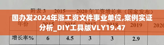 国办发2024年涨工资文件事业单位,案例实证分析_DIY工具版VLY19.47