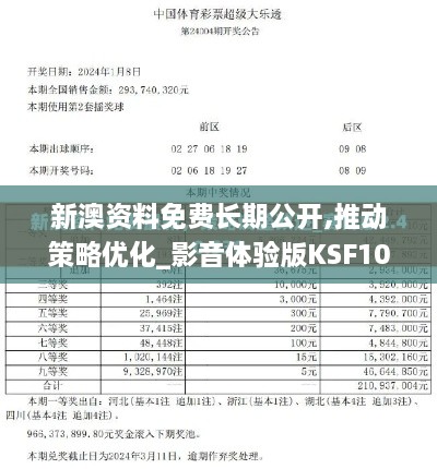 新澳资料免费长期公开,推动策略优化_影音体验版KSF10.91