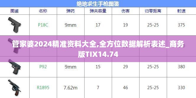 管家婆2024精准资料大全,全方位数据解析表述_商务版TIX14.74