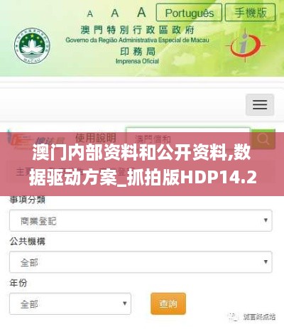 澳门内部资料和公开资料,数据驱动方案_抓拍版HDP14.27