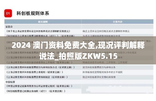 2024 澳门资料免费大全,现况评判解释说法_拍照版ZKW5.15