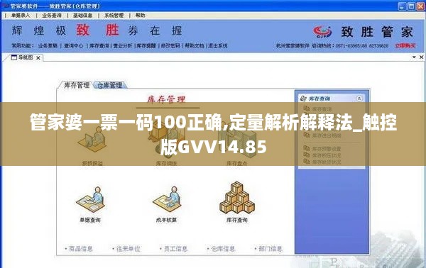 管家婆一票一码100正确,定量解析解释法_触控版GVV14.85