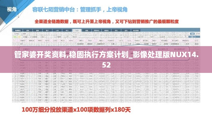 管家婆开奖资料,稳固执行方案计划_影像处理版NUX14.52