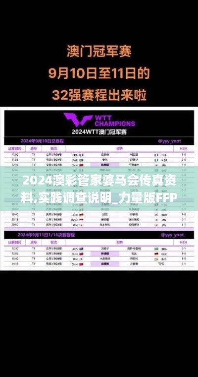 2024澳彩管家婆马会传真资料,实践调查说明_力量版FFP5.14