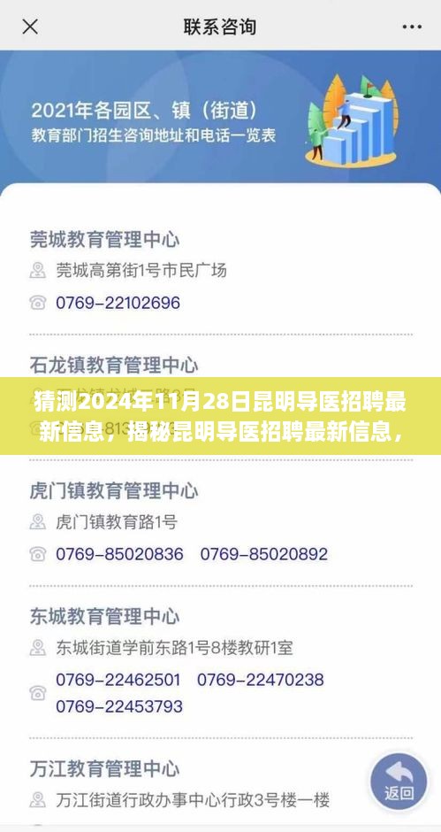 揭秘昆明导医招聘最新信息，预测分析与评测报告（2024年11月28日版）