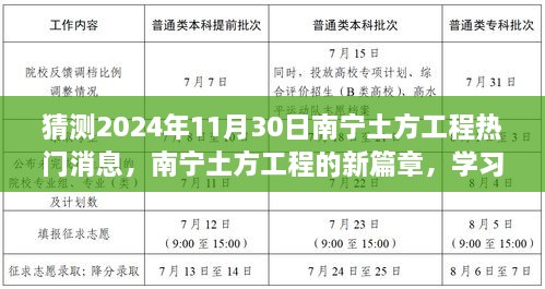 南宁土方工程展望，新篇章下的变化与未来成就学习之路揭秘（猜测热门消息）