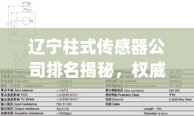 辽宁柱式传感器公司排名揭秘，权威榜单，不容错过！